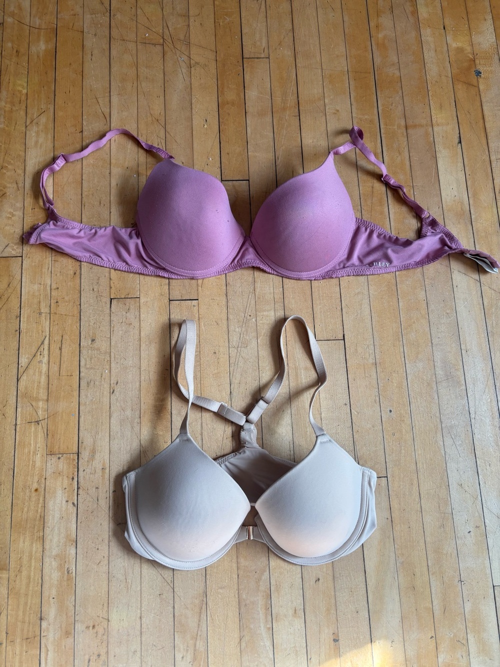 Women’s Padded T-Shirt Bra - Pink and Nude